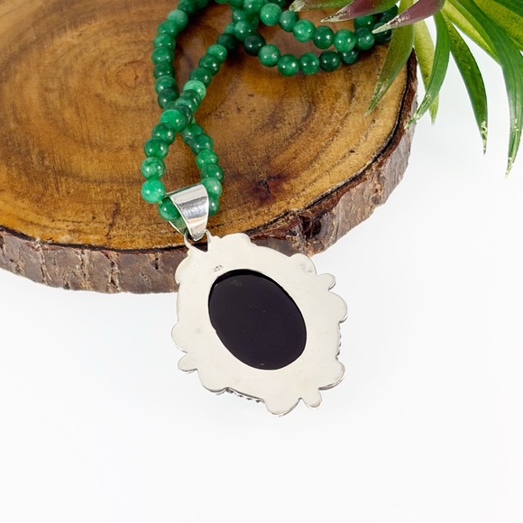 Australian Opal Pendant Jewelry Set Lot Agate Necklace Southwest Boho New 925 - Picture 10 of 11